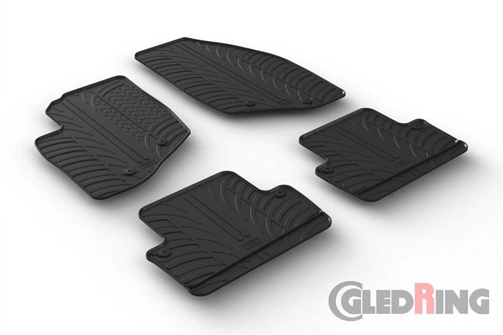 Коврики салона резиновые, комплект GledRing 0390
