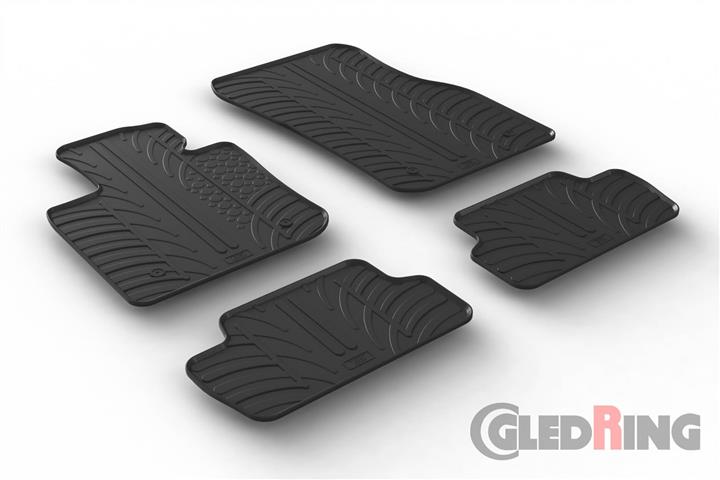 Коврики салона резиновые, комплект GledRing 0407