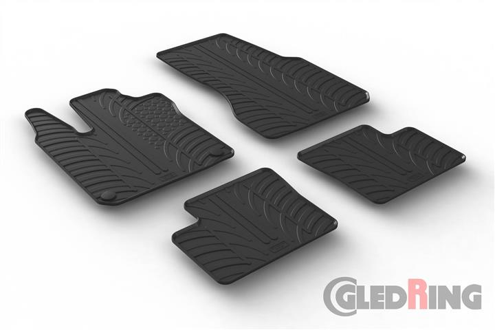 Коврики салона резиновые, комплект GledRing 0462