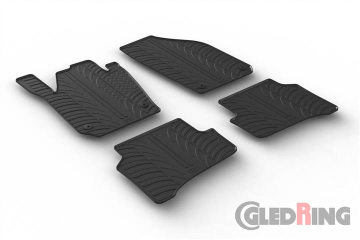 Коврики салона резиновые, комплект GledRing 0473