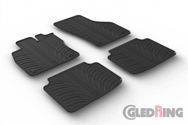 Коврики салона резиновые, комплект GledRing 0474