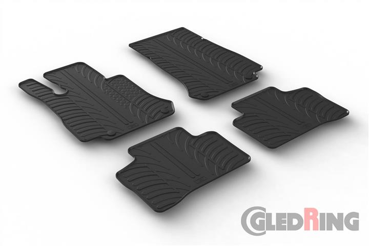 Коврики салона резиновые, комплект GledRing 0504
