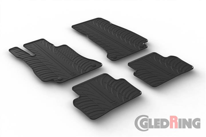 Коврики салона резиновые, комплект GledRing 0505