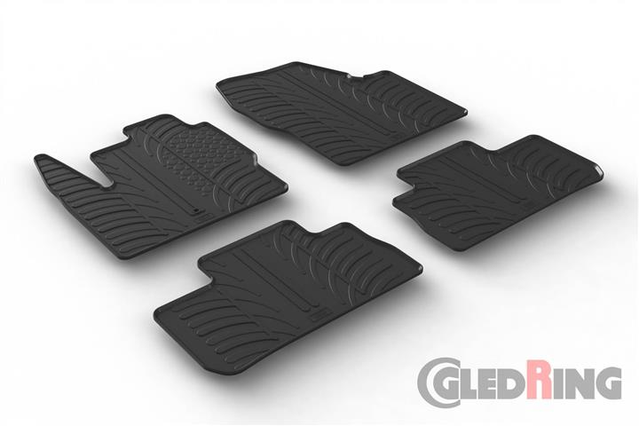 Коврики салона резиновые, комплект GledRing 0520