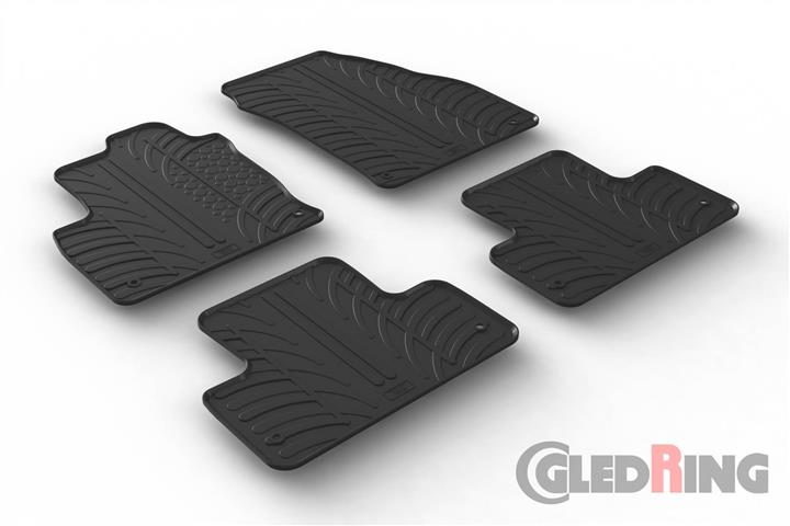 Коврики салона резиновые, комплект GledRing 0521