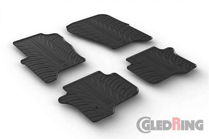 Коврики салона резиновые, комплект GledRing 0523