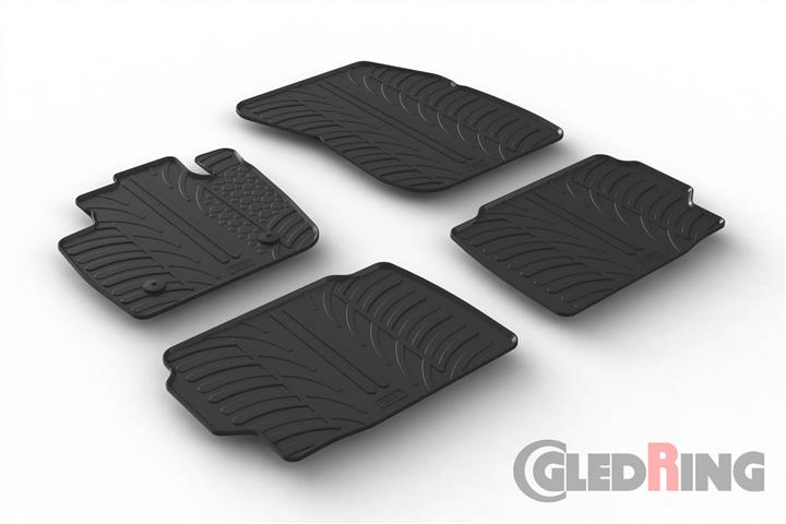 Коврики салона резиновые, комплект GledRing 0551