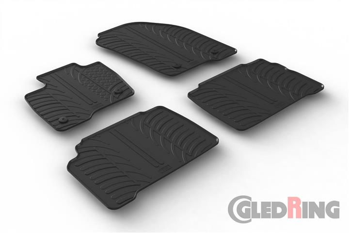 Коврики салона резиновые, комплект GledRing 0552