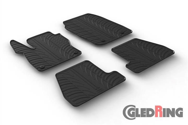 Коврики салона резиновые, комплект GledRing 0553