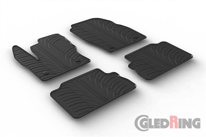 Коврики салона резиновые, комплект GledRing 0556