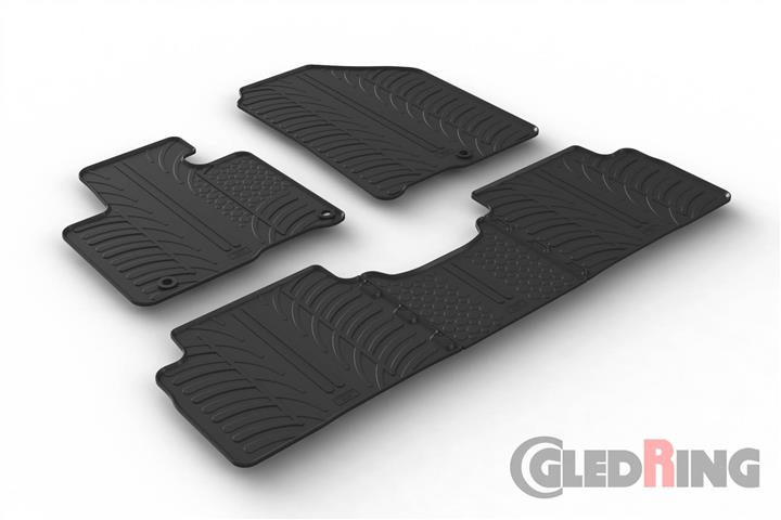 Коврики салона резиновые, комплект GledRing 0596