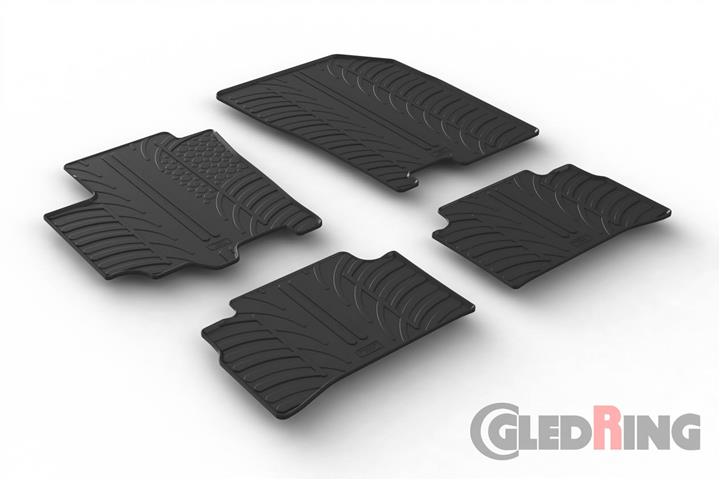Коврики салона резиновые, комплект GledRing 0626