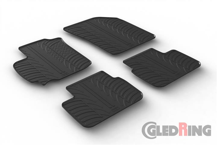 Коврики салона резиновые, комплект GledRing 0627