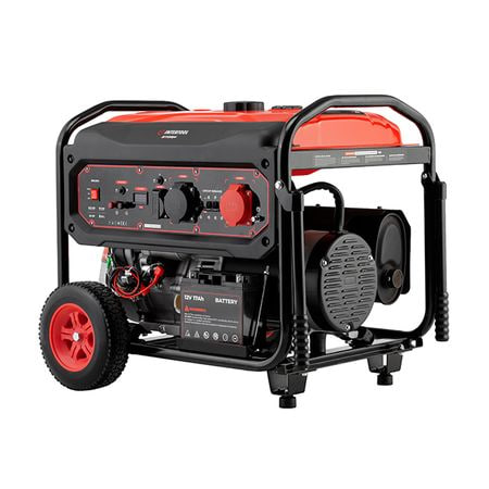 Генератор бензиновый 9/10 кВт, 400/230 В, DUAL POWER, бак 25 л, электро/ручной старт, медная обмотка, STORM INTERTOOL DT-1196