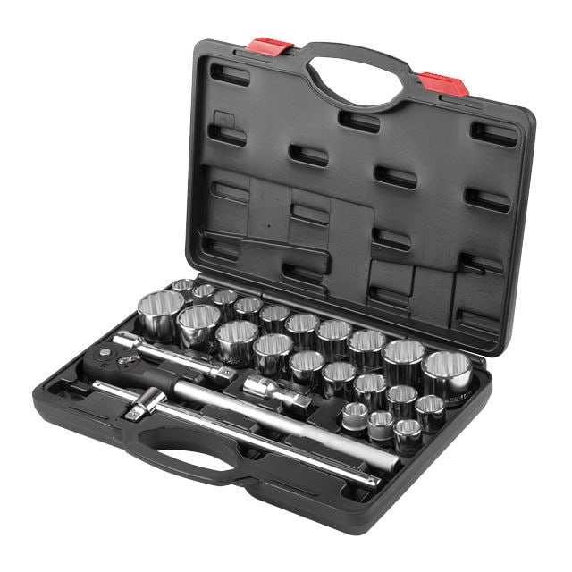 Набор торцевых головок с трещоткой 3/4", 26 ед. INTERTOOL ET-6026