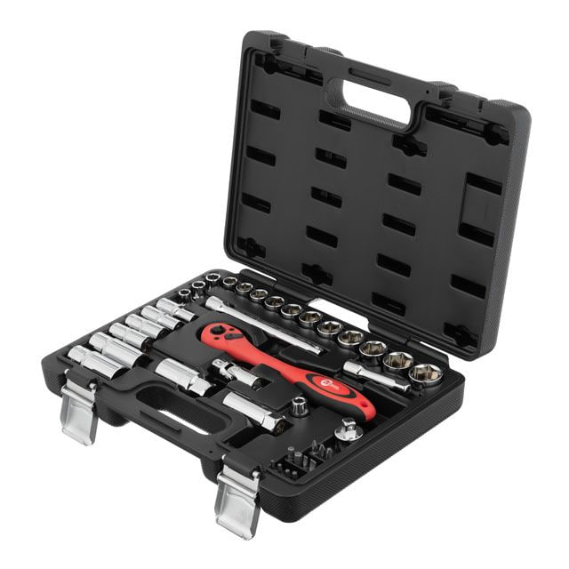 Набор торцевых головок с трещоткой 39 ед. 3/8" Cr-V INTERTOOL ET-6039