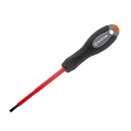 Отвертка шлицевая изолированная, SL0,8×4,00 мм, 1000 В, 100 мм INTERTOOL VT-3205
