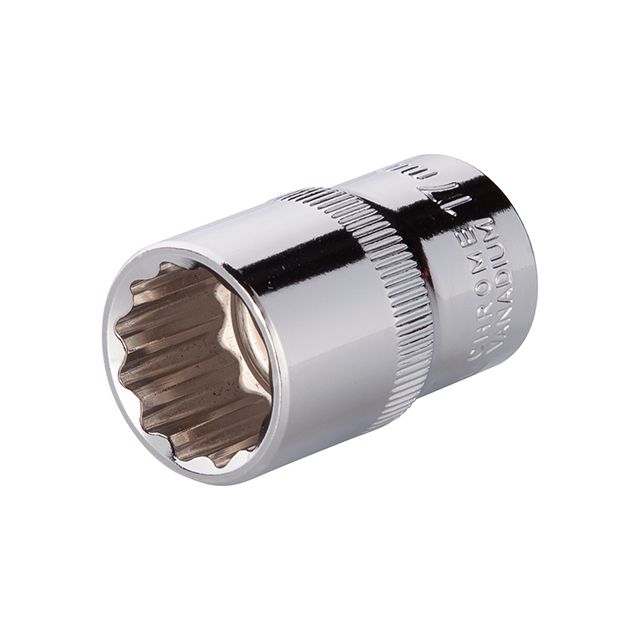 Головка двенадцатигранная 1/2", 17×38 мм, Cr-V STORM INTERTOOL ET-0217
