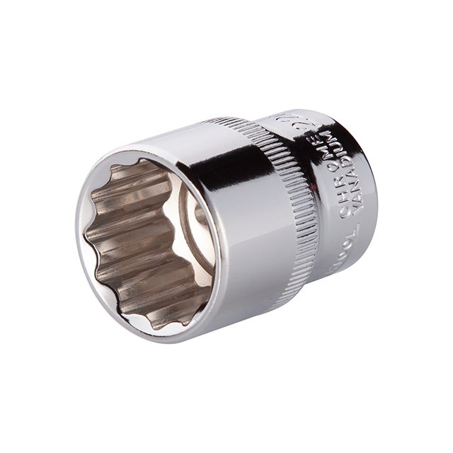 Головка двенадцатигранная 1/2", 22×38 мм, Cr-V STORM INTERTOOL ET-0222