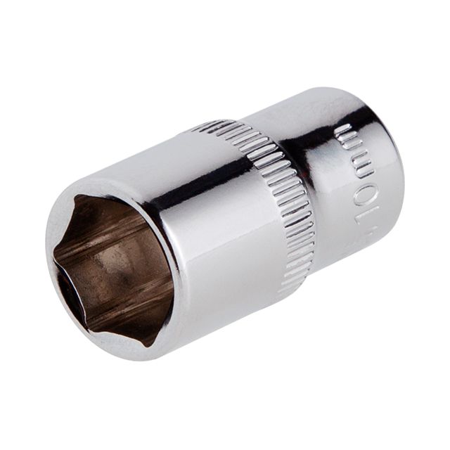 Головка шестигранная 1/4", 10×25 мм, Cr-V, STORM INTERTOOL ET-0440