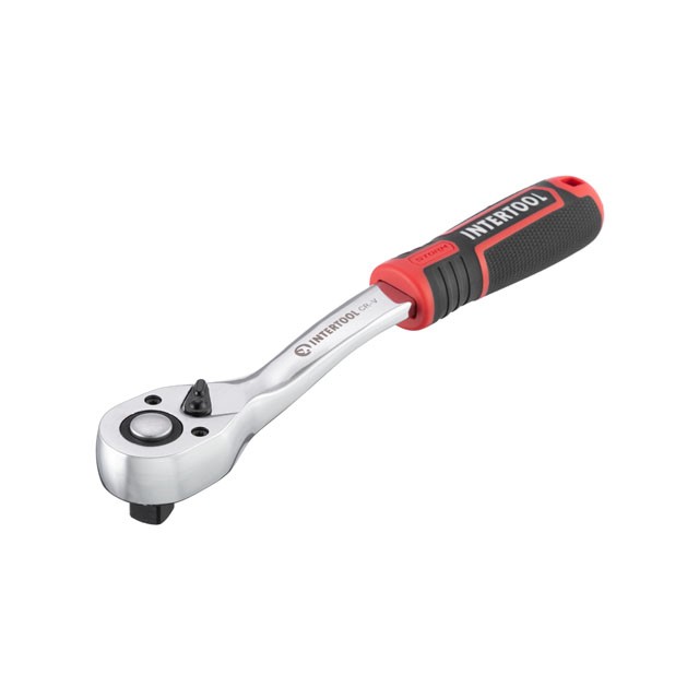 Ключ трещотка на 72 зуба 1/2"., Cr-V STORM INTERTOOL ET-8003