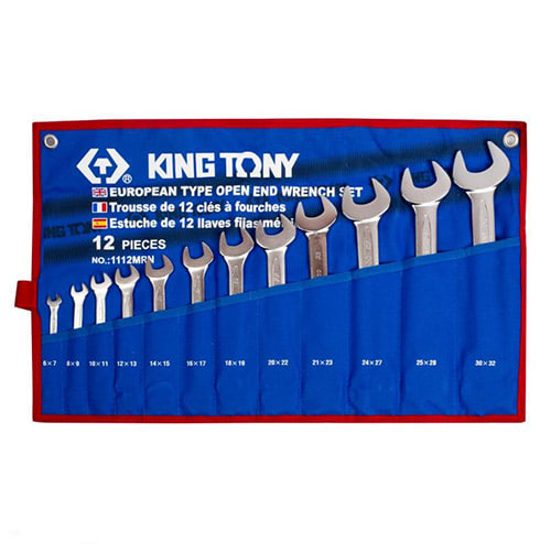 Набор рожковых ключей 12 шт. (6-32 мм) в чехле KING TONY 1112MRN