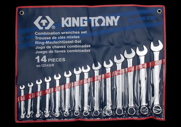 Набір ключів ріжкових KING TONY 1214SR 5/16-1-1/4 дюйми, 14 од