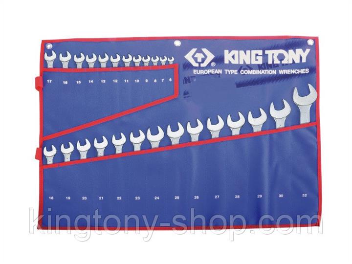 Набор ключей комбинированных KING TONY 1222MRN 6-32 мм, 22 ед