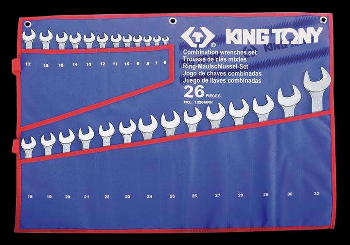 Набор ключей комбинированных KING TONY 1226MRN 6-32 мм, 26 ед