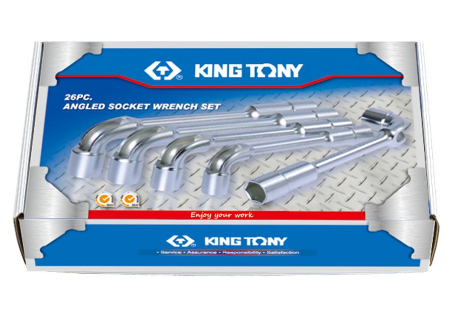 Набор ключей торцевых KING TONY 1826MR 6-32 мм, 26 ед