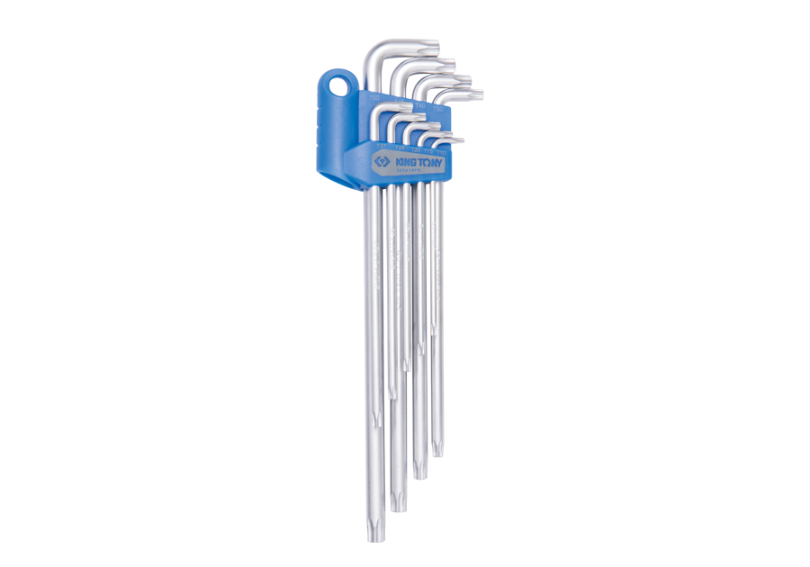 Набор ключей  Torx 9 ед. Г-образных экстра коротких Т10-Т50 KING TONY 203A19PR