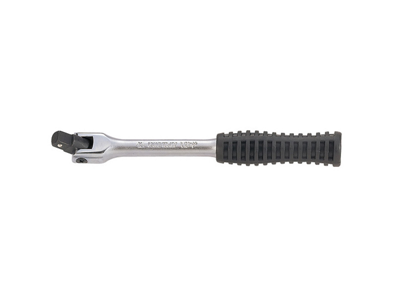Вороток 3/8" с карданом 250мм резиновая ручка KING TONY 3452-10G