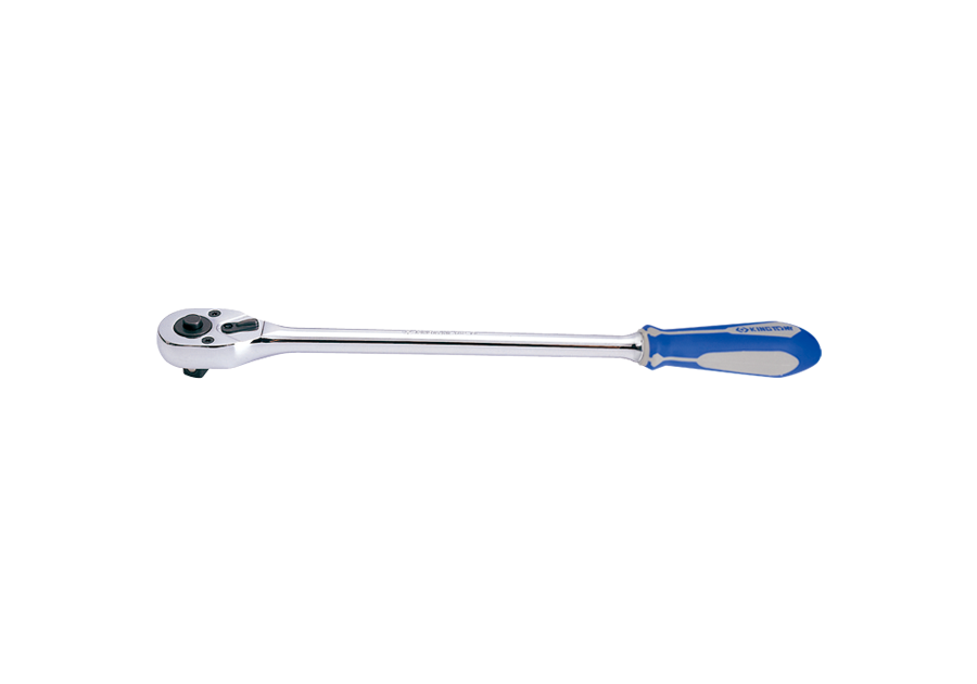 Тріскачка 1/2", 375 мм, 32 зубця, прапорцева з кнопкою KING TONY 4762-15G