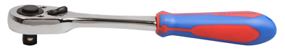Тріскачка 1/2" 250 мм (обгумована рукоятка червоно-синя) KING TONY 4766-10G