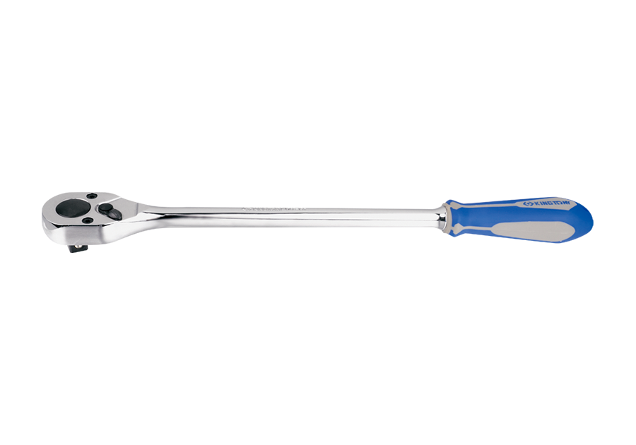 Тріскачка 1/2" довга 375мм (обгумована рукоятка) KING TONY 4768-15G