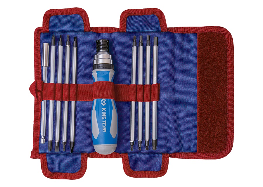 Набор отверток 16 в 1 (PH,PZ,SL,Hex,Torx) в тубусе KING TONY P32526MRN