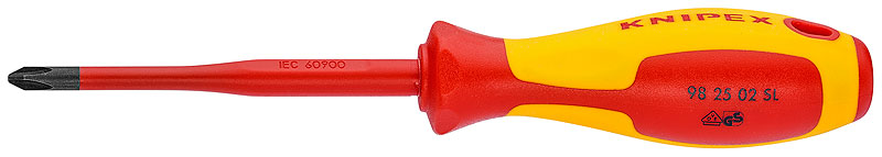 Отвертка для винтов с крестовым шлицем Pozidriv KNIPEX 98 25 01 SL