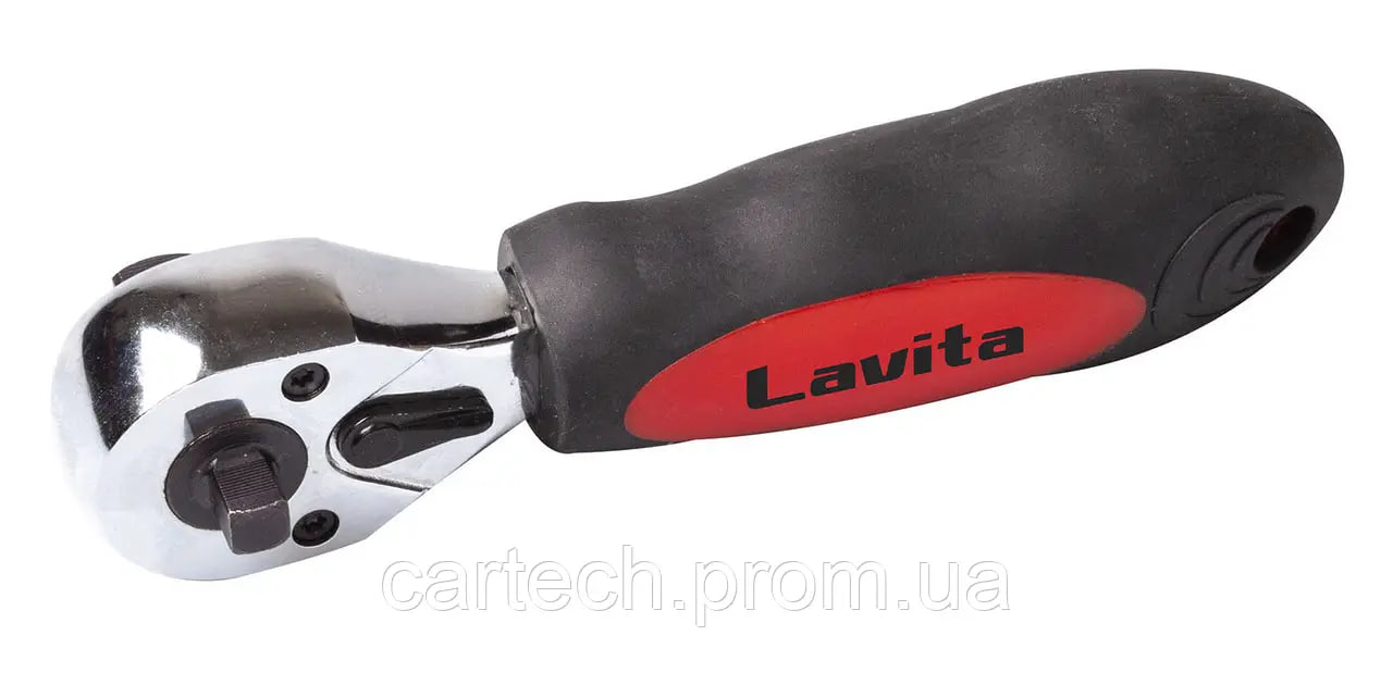 Трещотка LAVITA 1/4" 3/8" 150 мм 72 зуба CRV (LA 151438) LA 151438