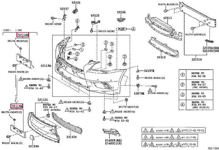 Кронштейн номерного знаку TOYOTA/LEXUS 5211460460