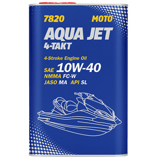 Моторна олива MANNOL 4-Takt Aqua Jet Metal 10W-40 1л