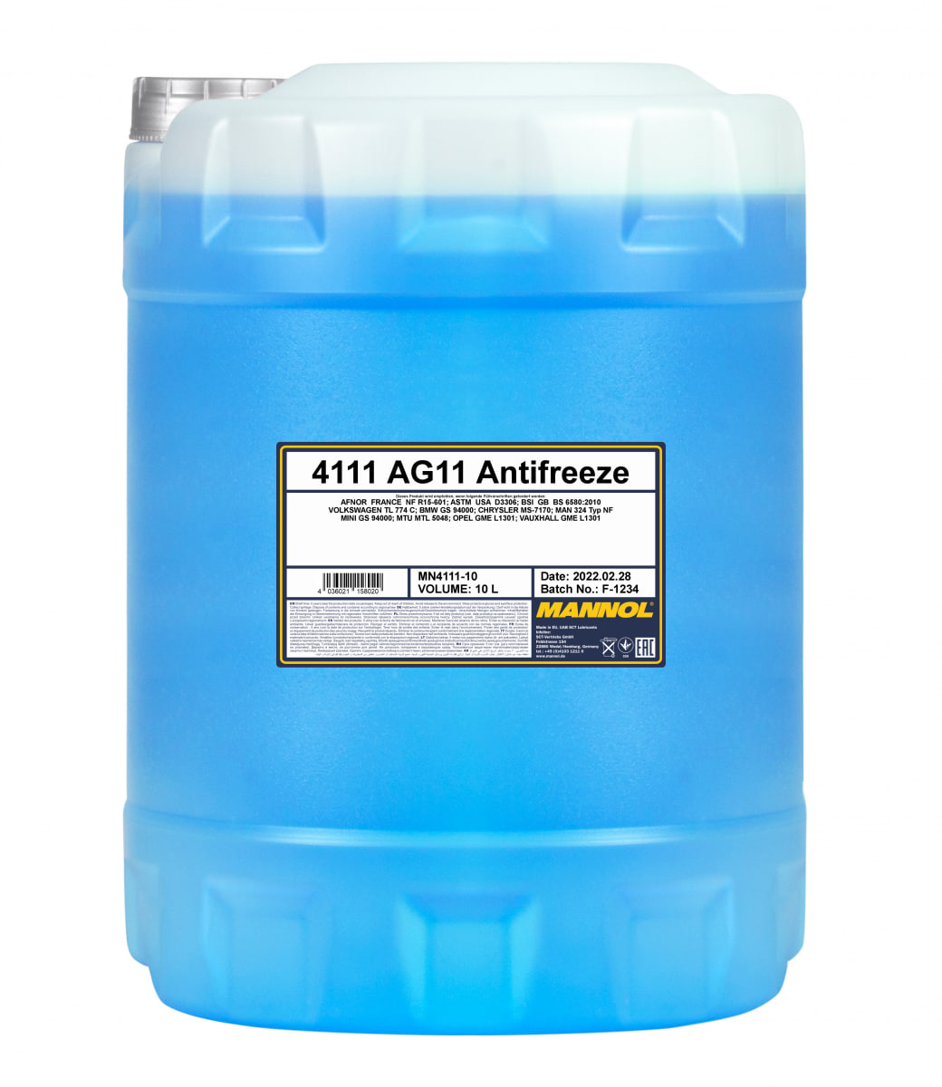Антифриз MANNOL Antifreeze AG11 Longterm 10л