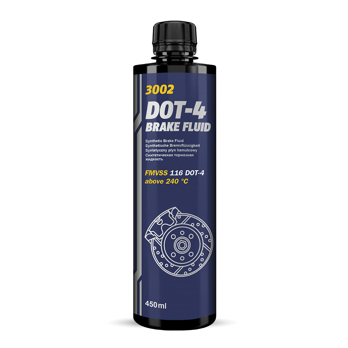 Тормозная жидкость MANNOL Brake Fluid DOT-4 450мл