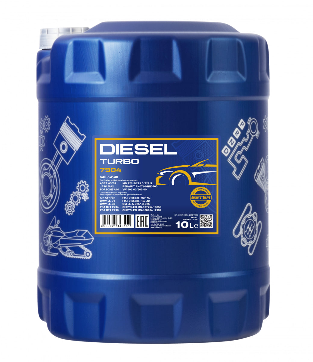 Масло моторное MANNOL Diesel Turbo 5W-40 10л