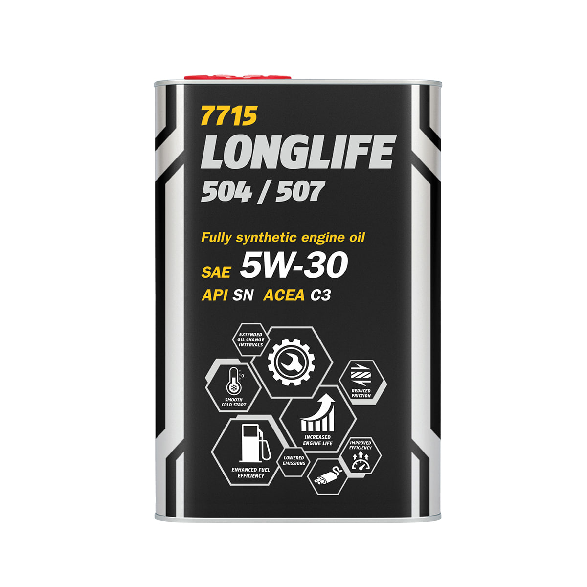 Масло моторное MANNOL Longlife 504/507 Metal 5W-30 1л