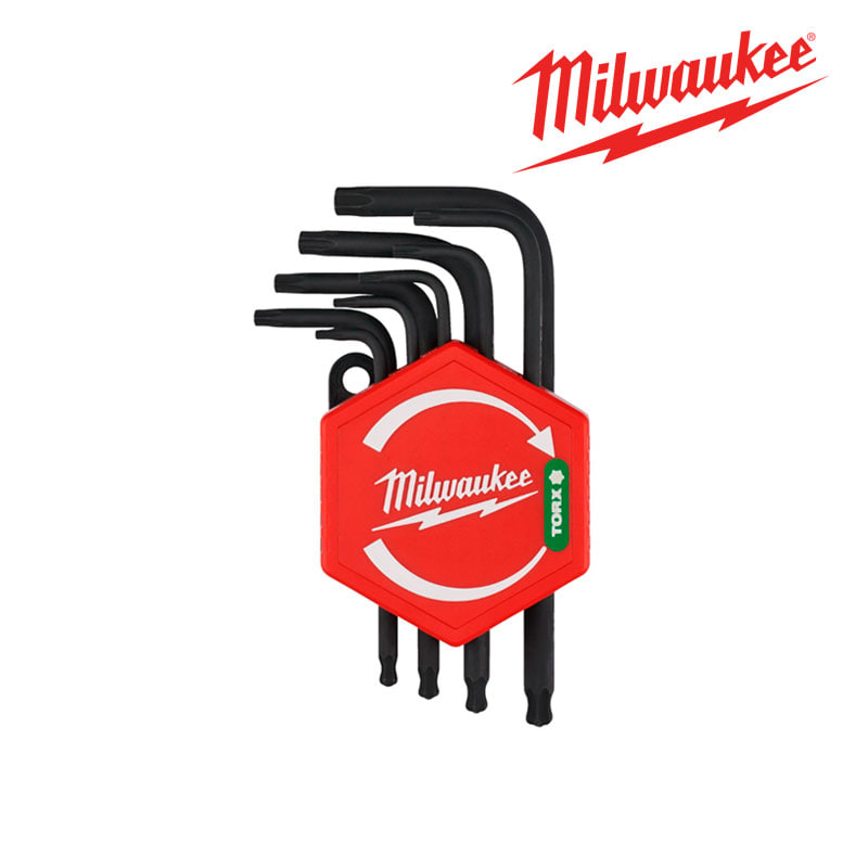 Набор ключей TORX, тип: "L" T8, T9, T10, T15, T20, T25, T27, T30, T40 9 шт MILWAUKEE 4932492703