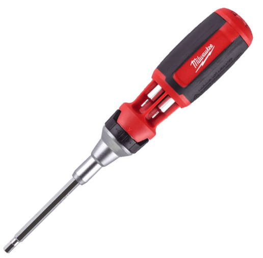 Отвертка со сменными вставками с трещоткой 9 в 1 HEX  (1 шт., дисплей 12 шт.) MILWAUKEE ACC 4932471599