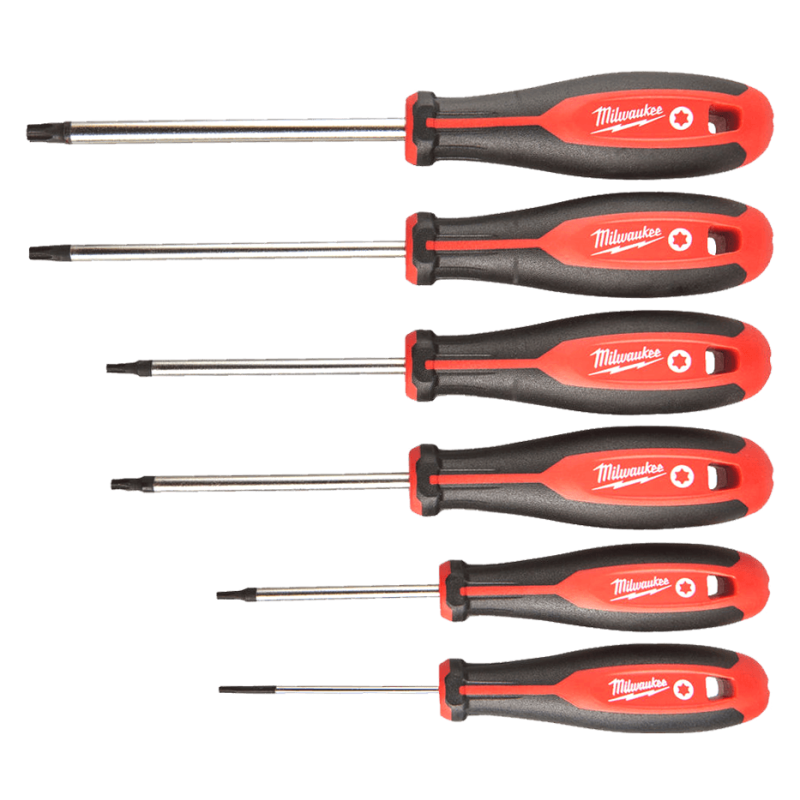 Набір магнітних викруток з тригранною рукояткою TORX (6 шт.) MILWAUKEE ACC 4932471809