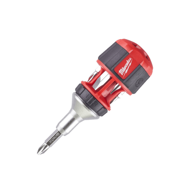 Отвертка универсальная короткая с трещоткой 8 в 1 MILWAUKEE ACC 4932471868