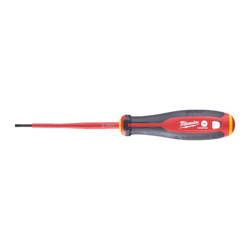 Трехгранная отвертка, изолированная VDE SL 0.5x3x100 мм MILWAUKEE ACC 4932478713