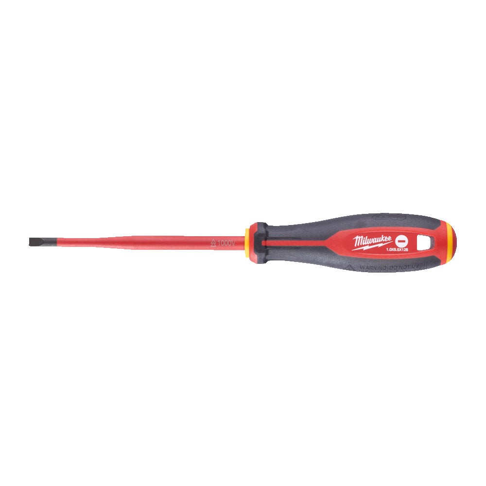 Трехгранная отвертка, изолированная VDE SL 1.0X5.5X125 мм MILWAUKEE ACC 4932478716